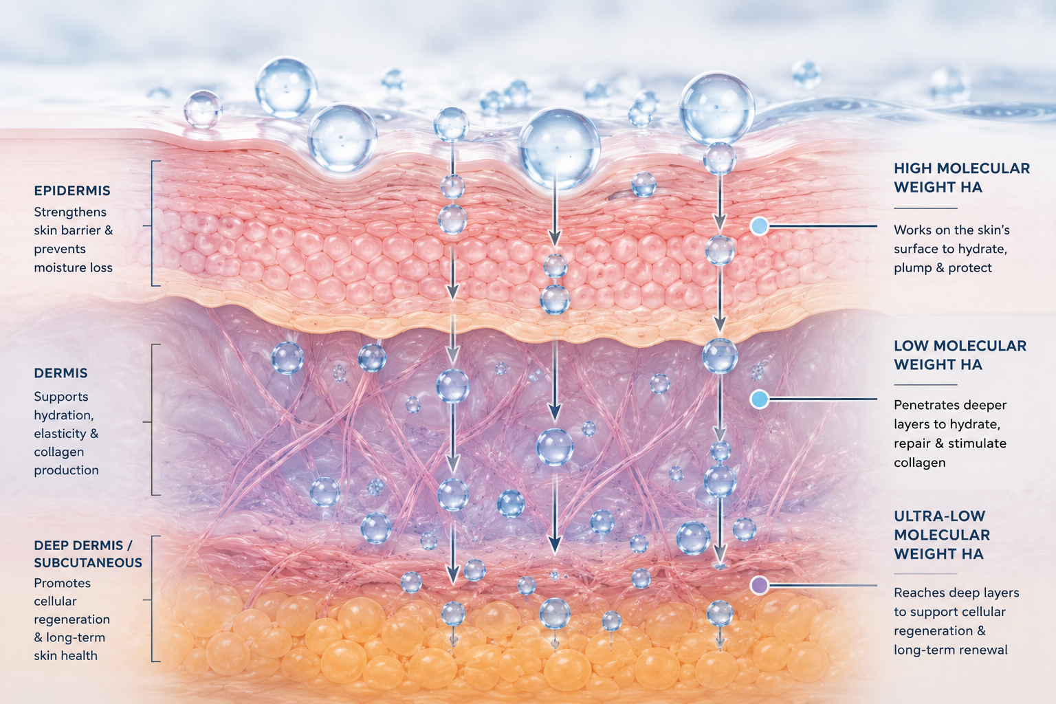 Skin penetration diagram