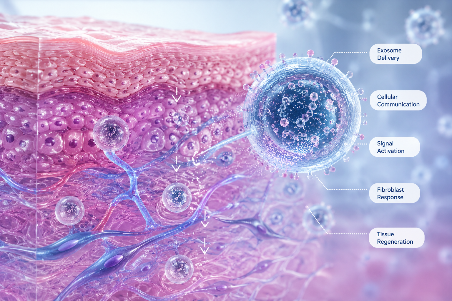 Exosome cellular communication