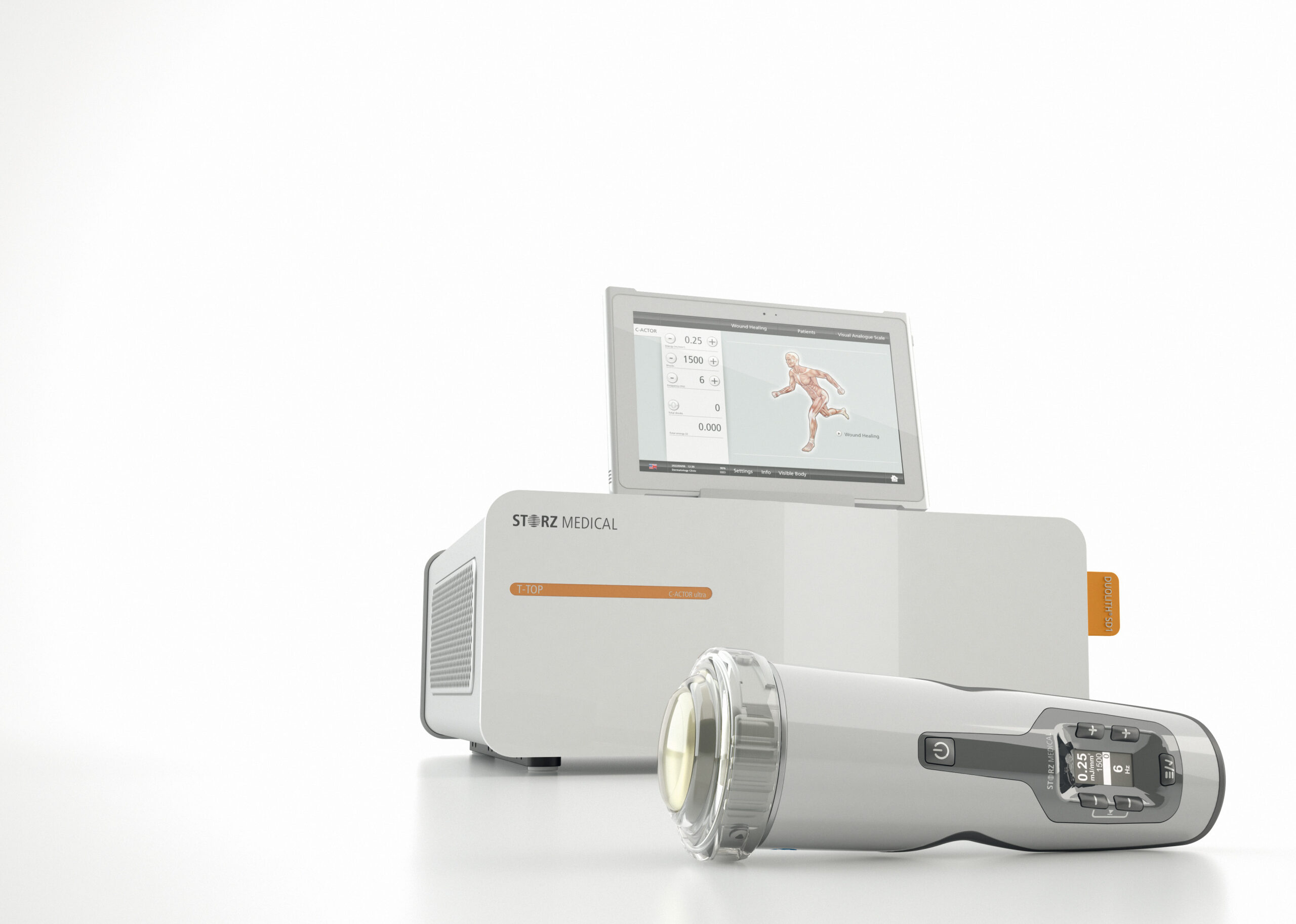 DUOLITH system and focused handpiece